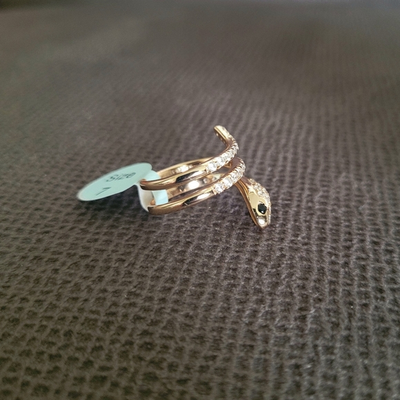 bleu💙 sage Gold💛 Serpent🐍 Ring💍 - NWT - Picture 11 of 16